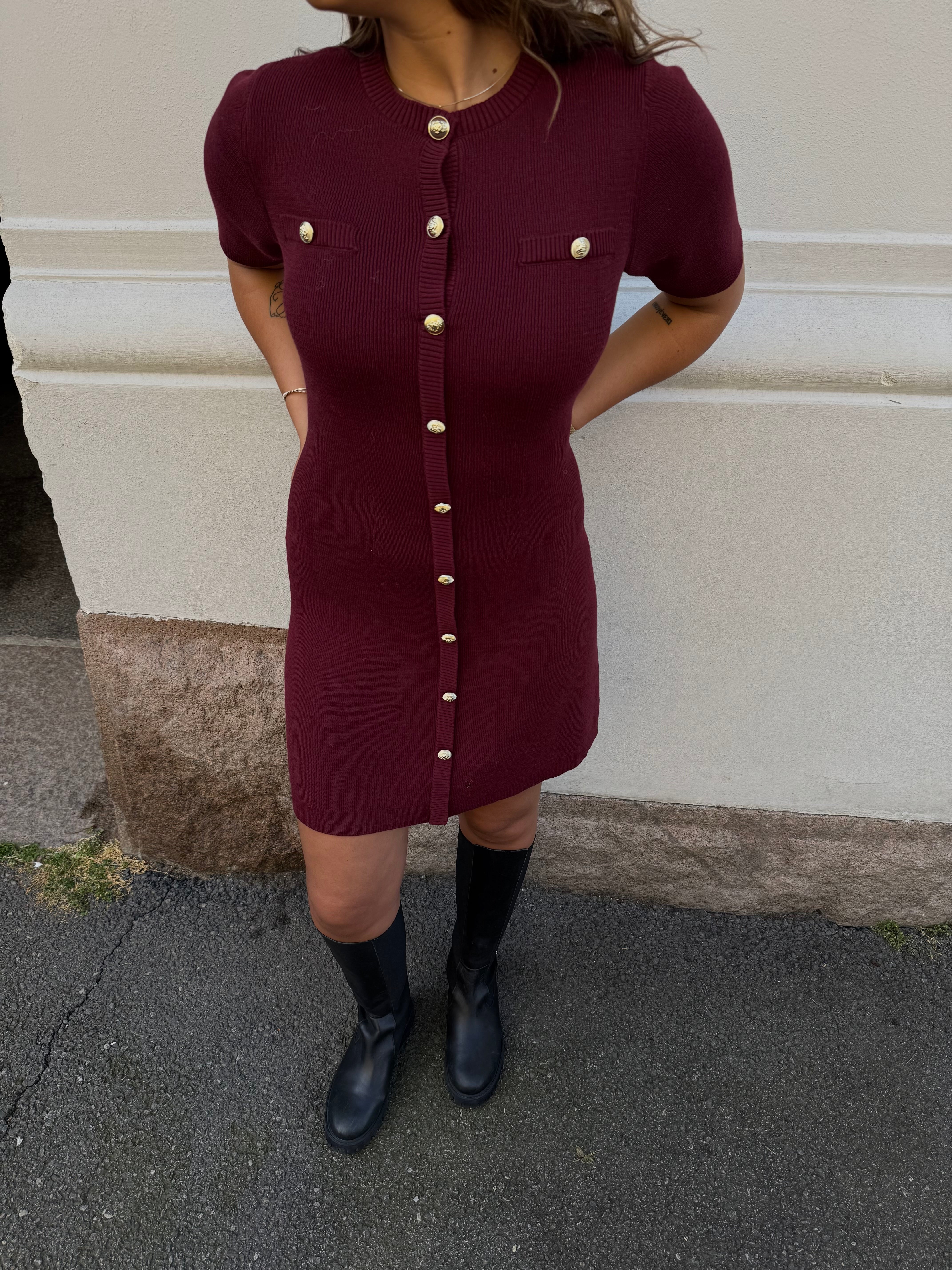 AWPICCO Short Dress - Zinfandel